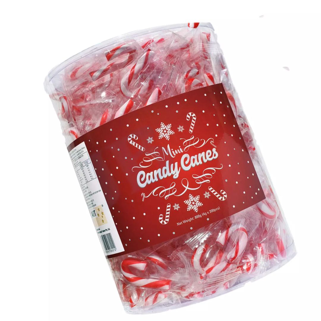 Mini Candy Canes 4g x 200pc tub