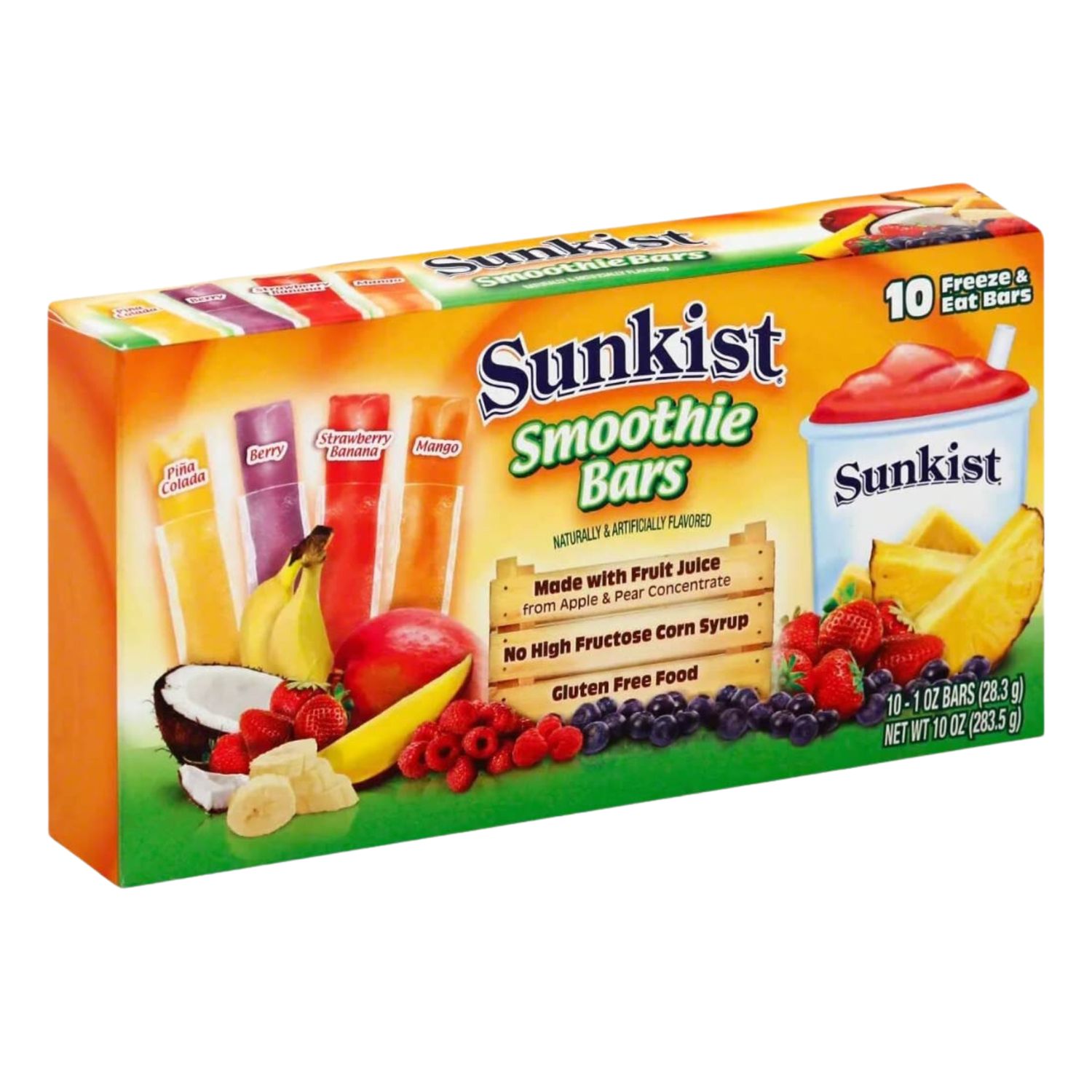 Sunkist Smoothie Bars Freeze Pops 10pc