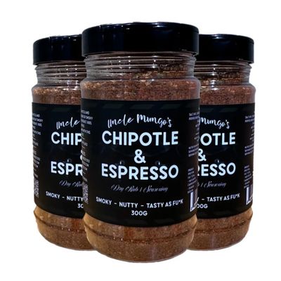 Uncle Mungos Chipotle &amp; Espresso Rub 300g