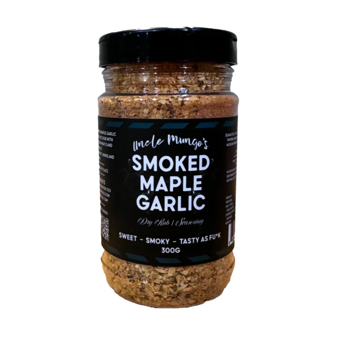 Uncle Mungos Smoked Maple Garlic Rub 300g