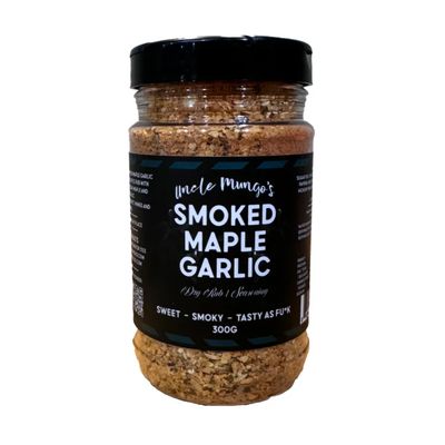 Uncle Mungos Smoked Maple Garlic Rub 300g