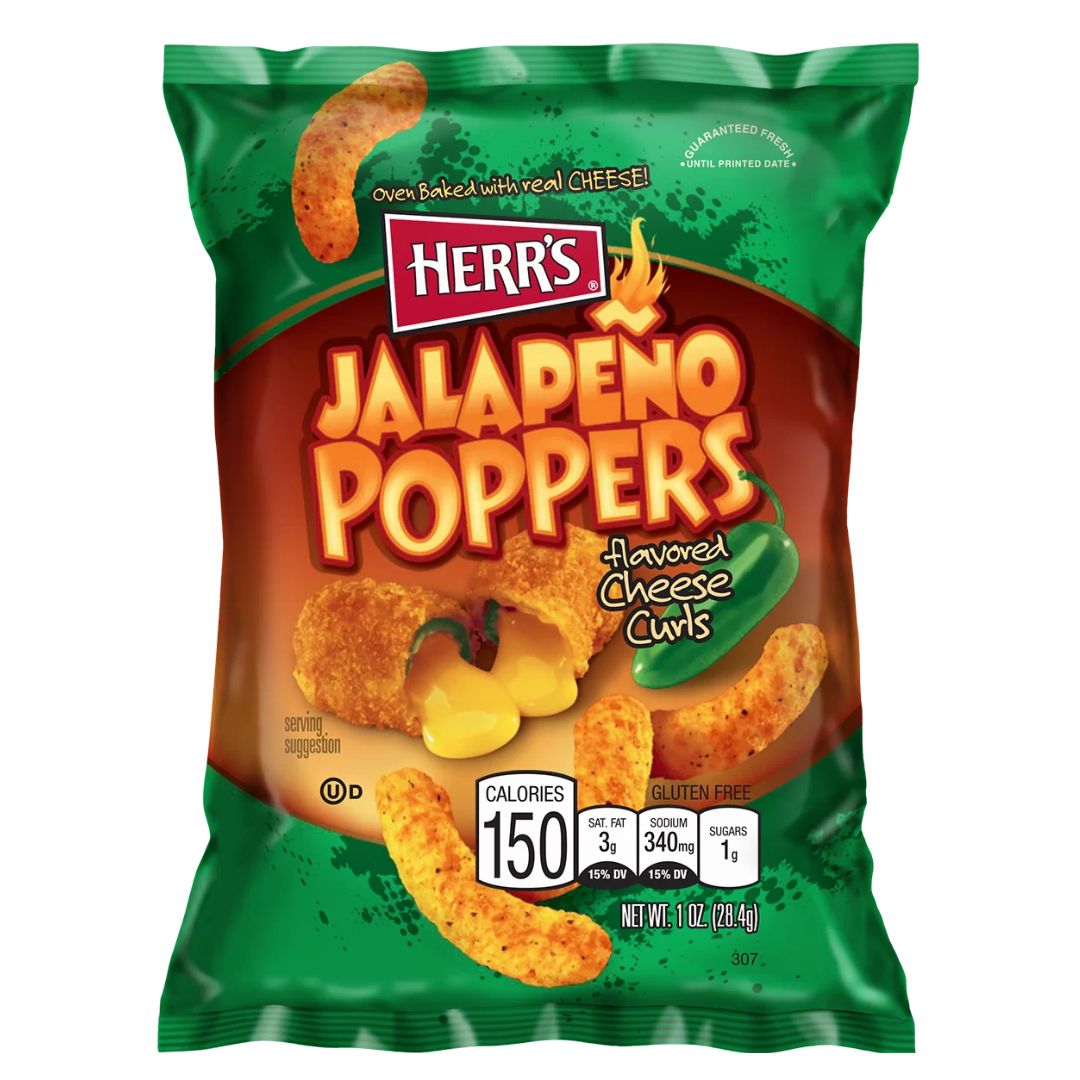 Herr's Jalapeno Popper Curls, Size: 170g