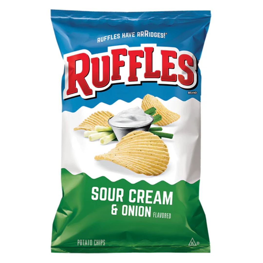 Ruffles Sour Cream &amp; Onion 184g