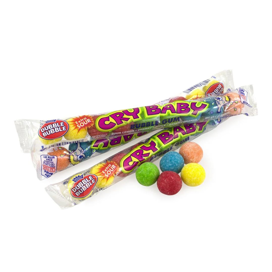 Cry Baby Tears Extra Sour Bubble Gum, Size: 47g