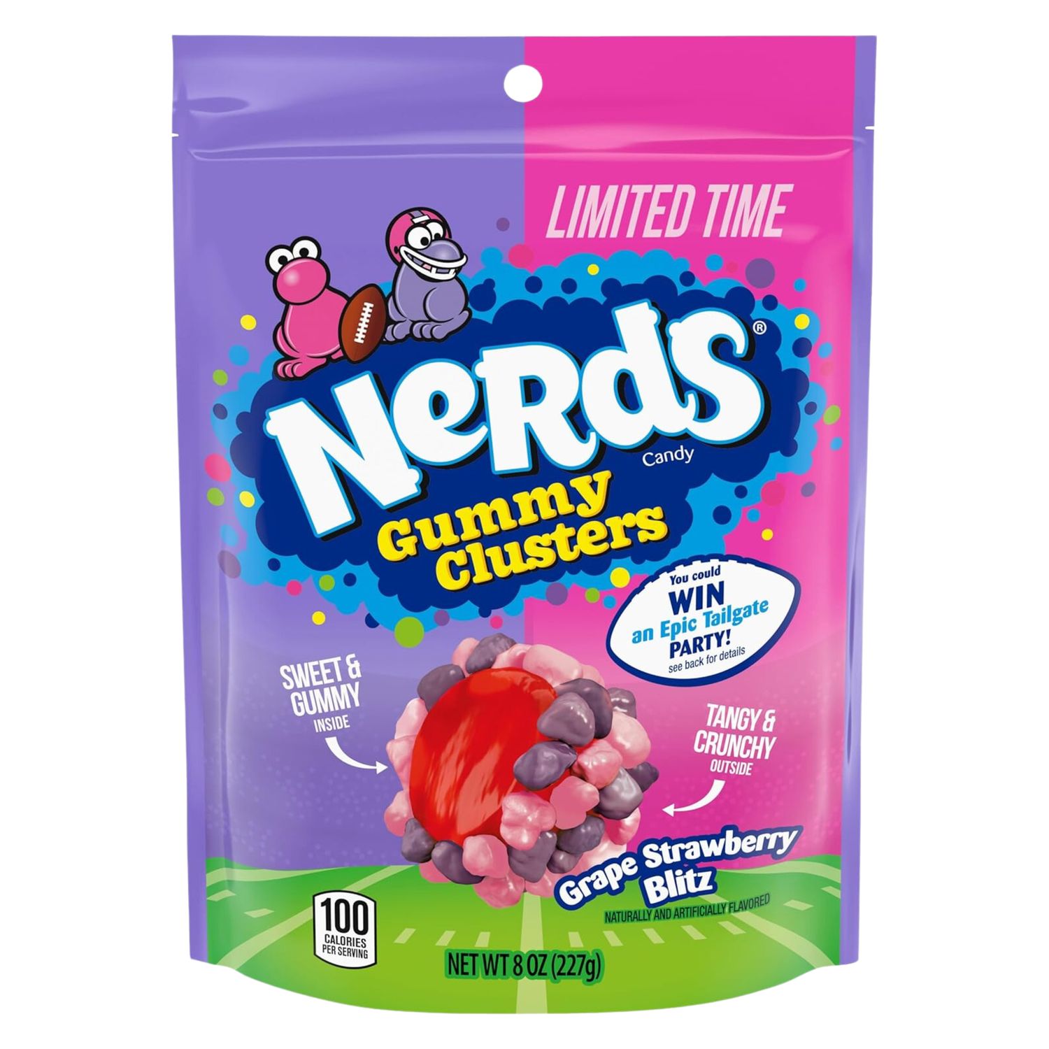 Nerds Gummy Clusters - LE Grape Strawberry Blitz 227g