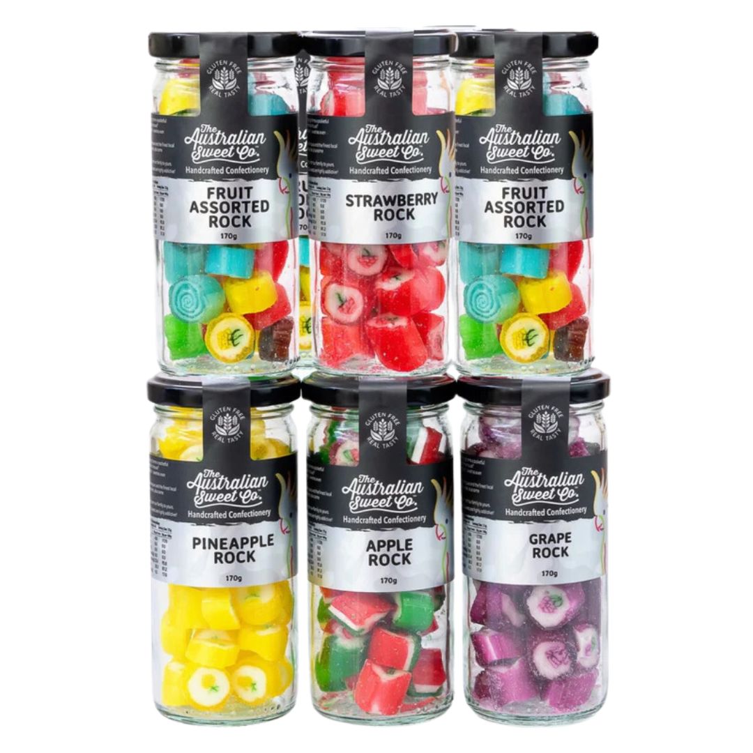 Rock Candy (Aust Sweet Co) - 170g jar