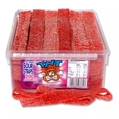 TNT Sour Straps - Strawberry