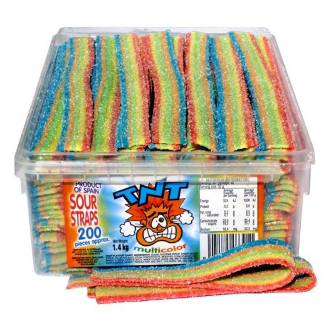 Sour Straps (TNT) - Multicolour, Quantity: 10pcs