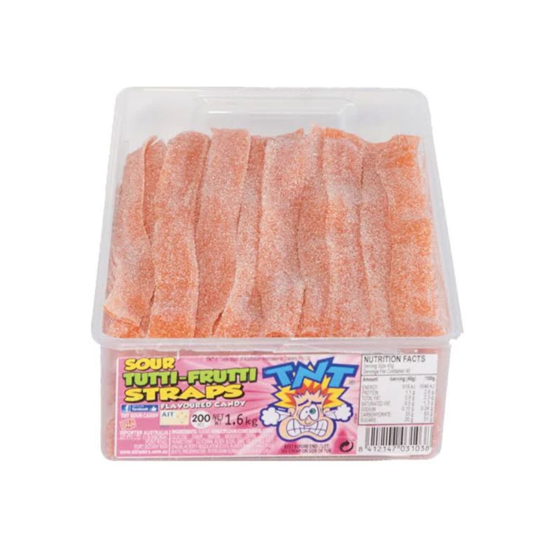 TNT Sour Straps - Tutti Frutti, Quantity: 10pcs