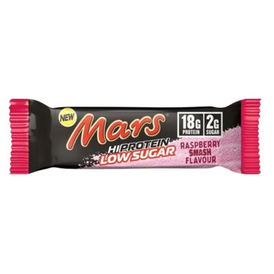 REDUCED BB FEB 25 - Mars Hi Protein Low Sugar Raspberry Smash  Bar 55g (UK)