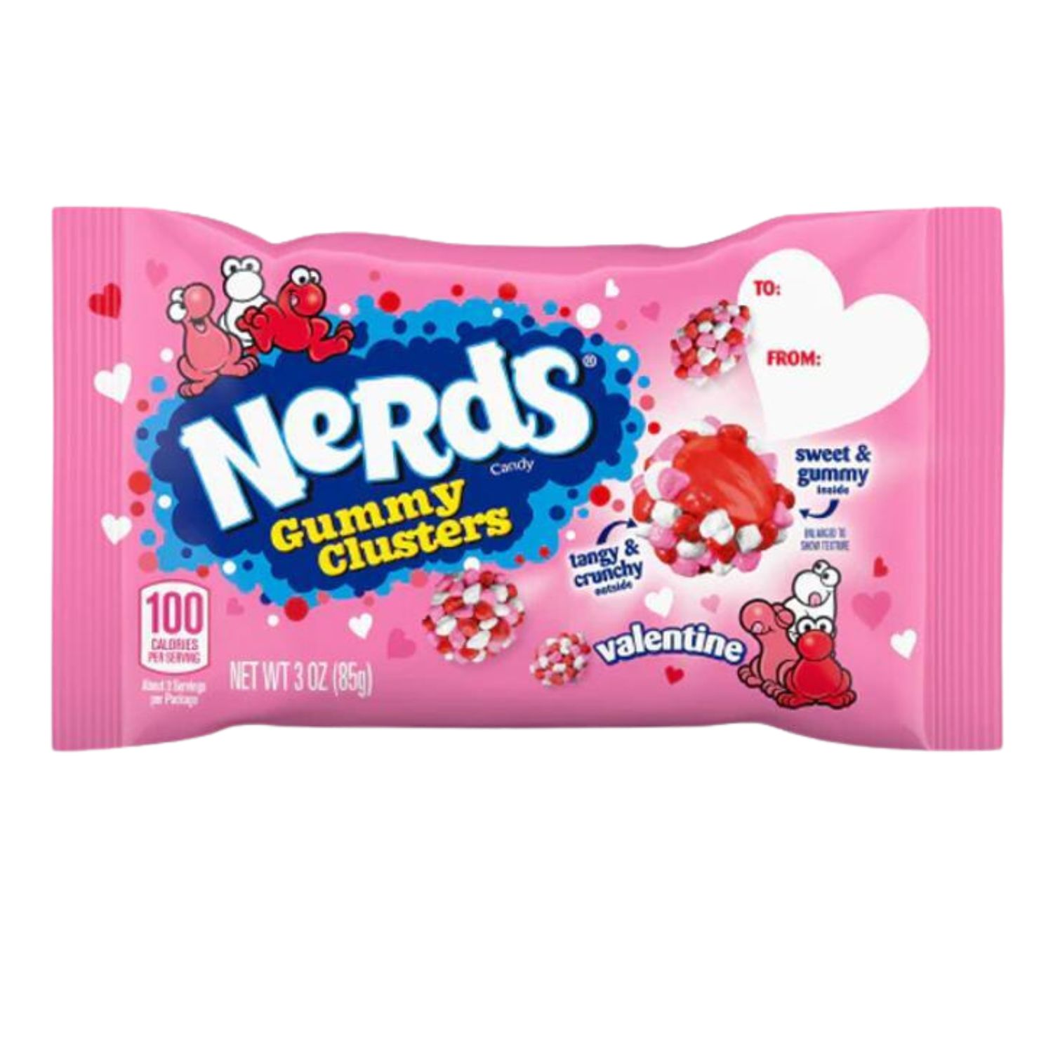 Nerds Gummy Clusters - LE Valentines (85g pouch)