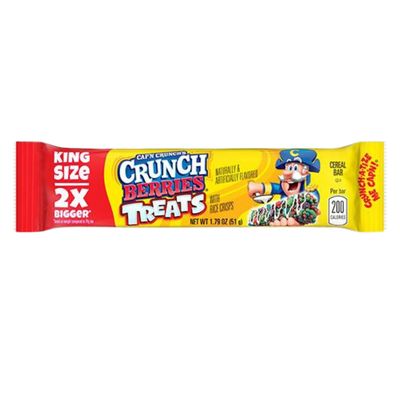 REDUCED BB MAR 25 - Cap&#39;n Crunch Treats Cereal Bar - Crunch Berries 51g