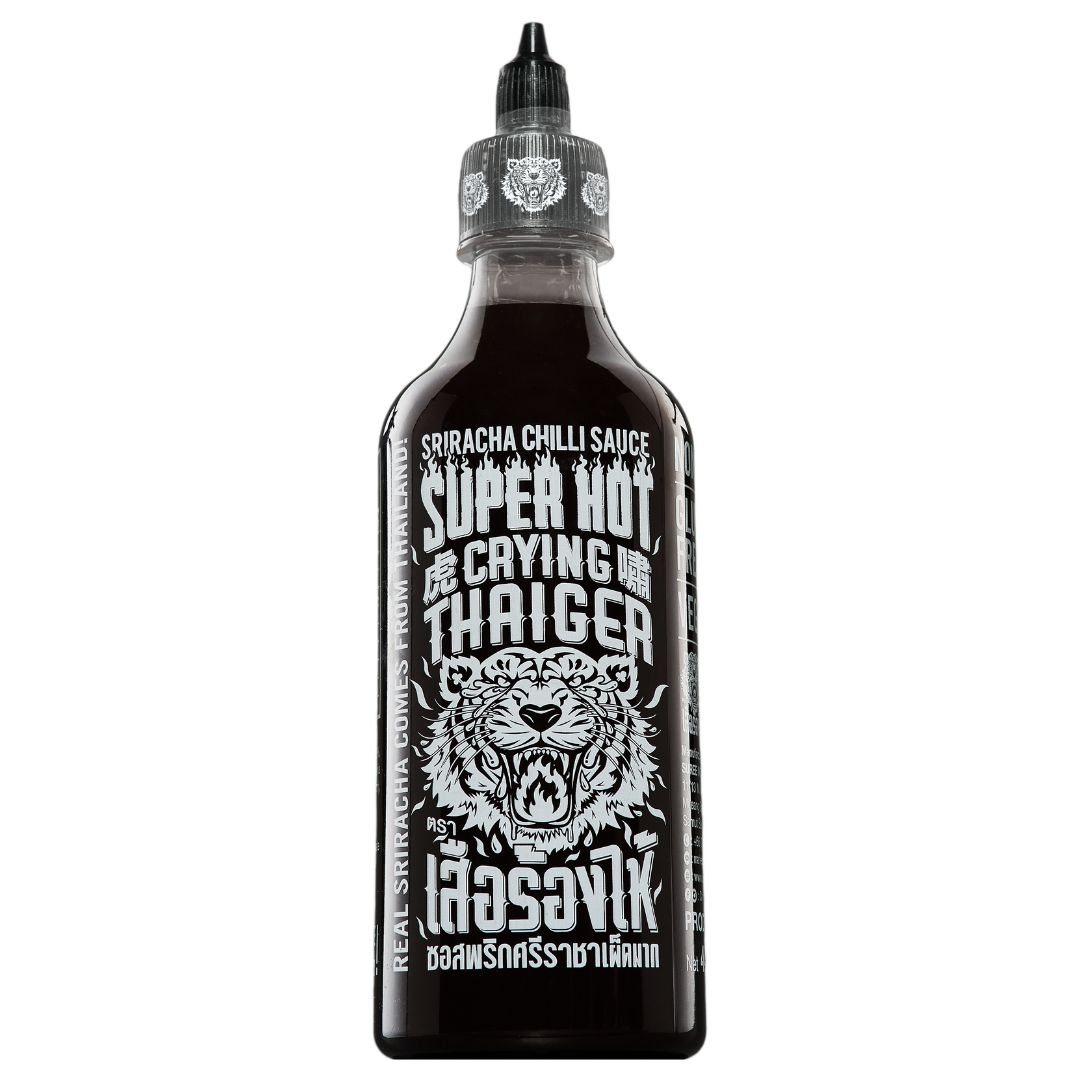 Crying Thaiger Sriracha Sauce, Flavour: Black Super Hot, Size: 440ml