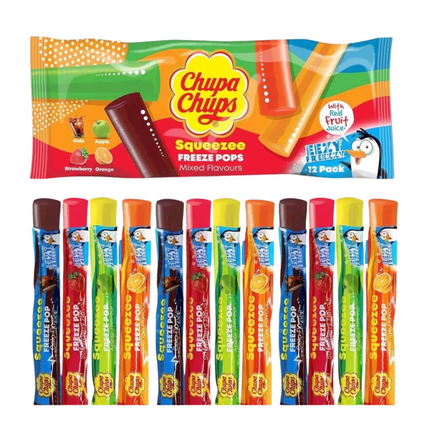 Chupa Chup Freeze Pops 12pc