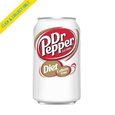 Dr Pepper Diet Caffeine Free 355ml can