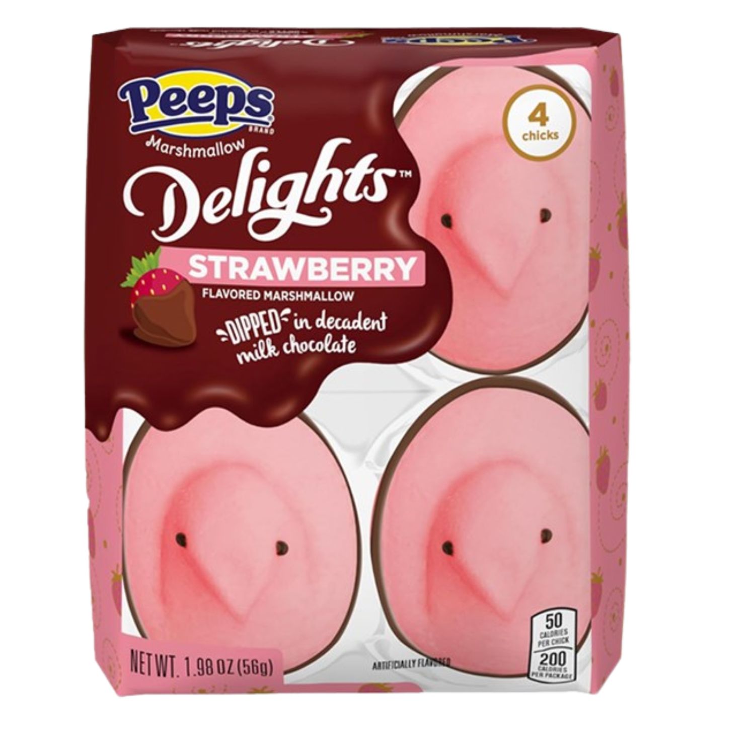 Peeps Chicks - Strawberry Delights 56g (4pc)