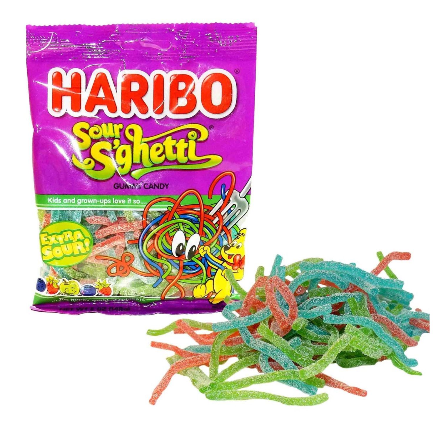 Haribo Sour S&#39;Ghetti 142g