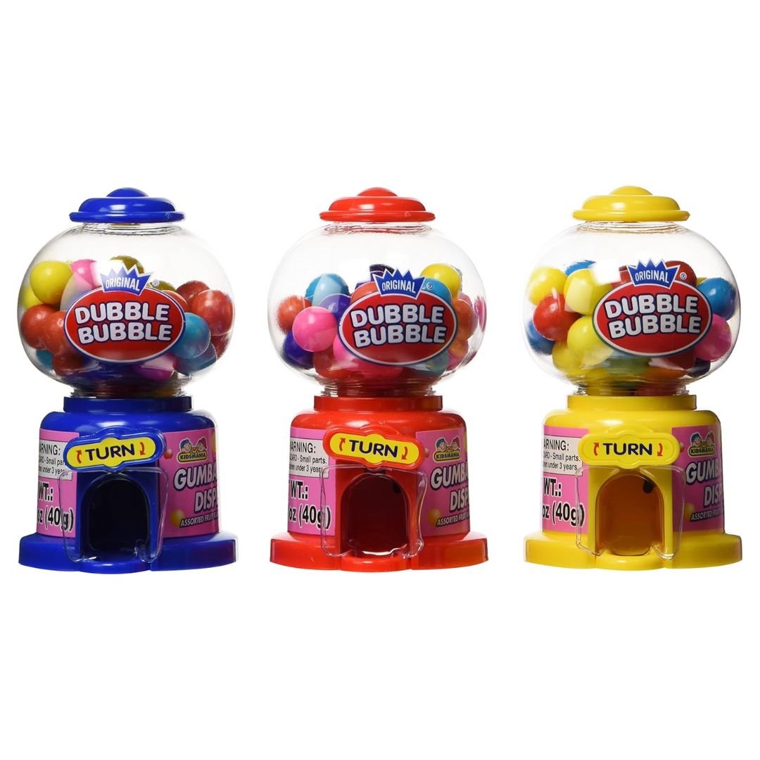Dubble Bubble Mini Gumball Machine 40g, Quantity: x1