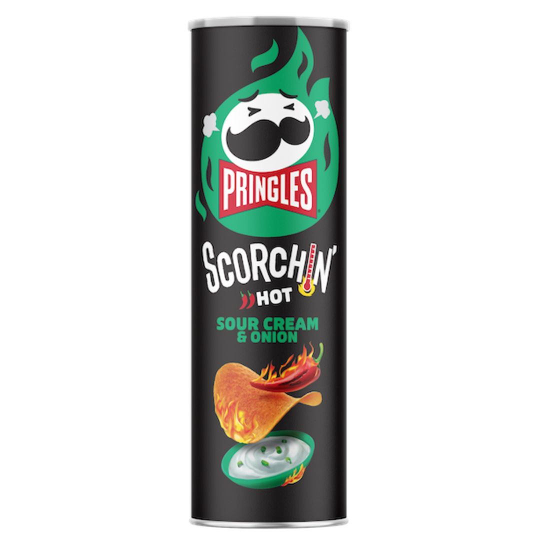 US Pringles - Scorchin Sour Cream &amp; Onion 156g