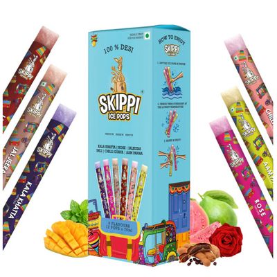 Skippi Natural Ice Pops 12pc