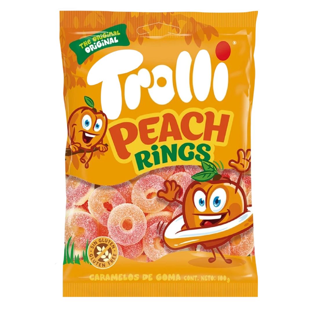US Peach Rings Minis 100g
