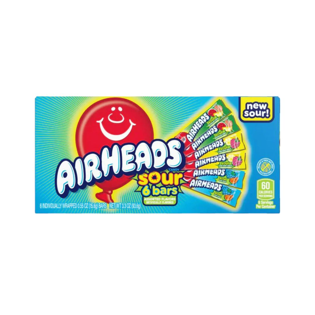 Air Heads Movie Box SOUR (6 bars) 93g