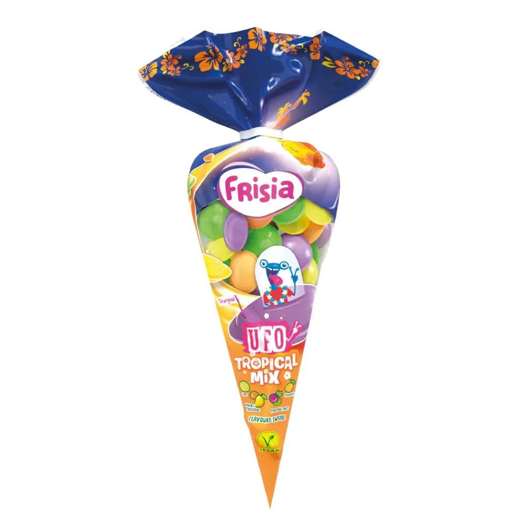 Flying Saucers (UFO&#39;s) Cone Bag - Tropical Mix 45g