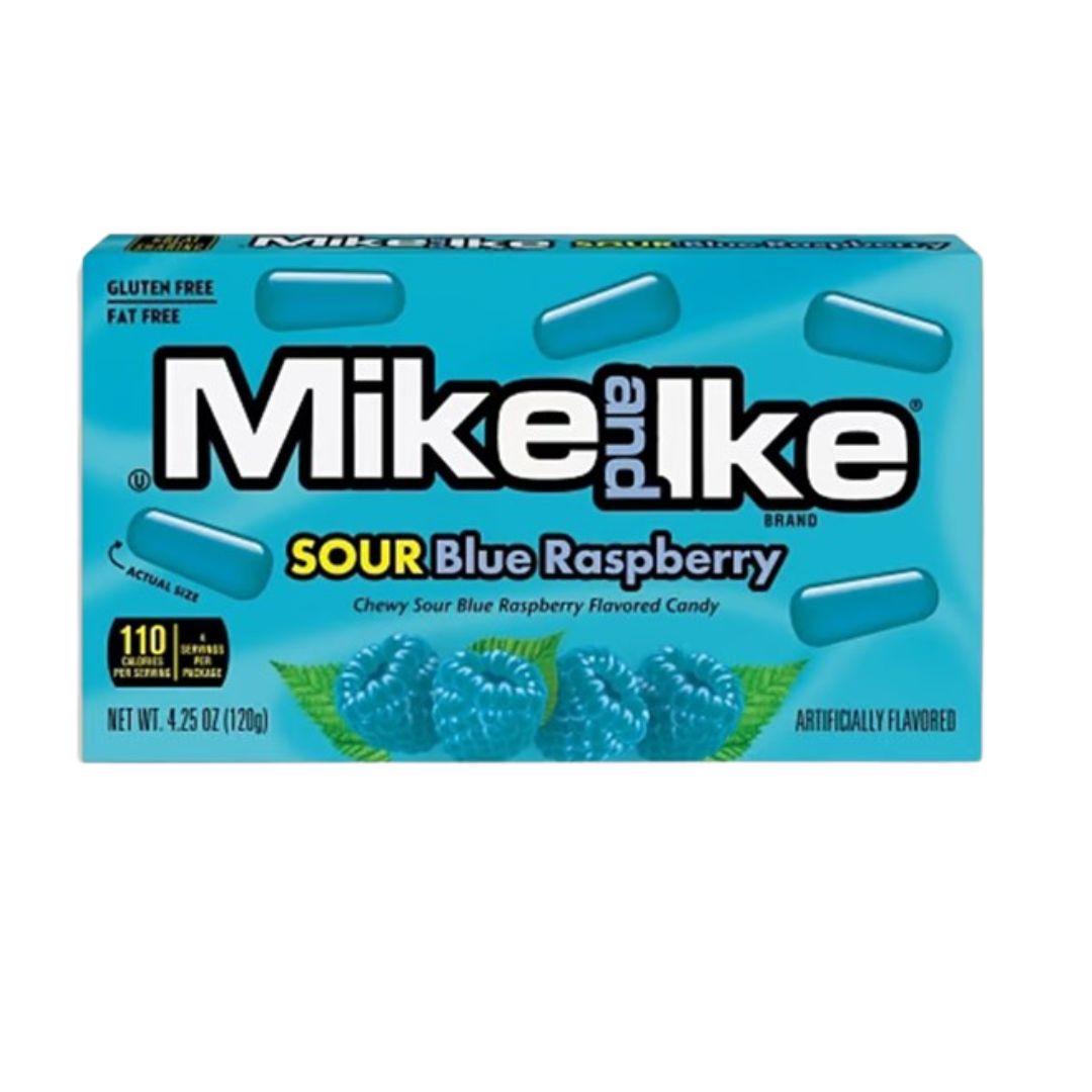 Mike &amp; Ike Sour Blue Raspberry Movie Box 120g
