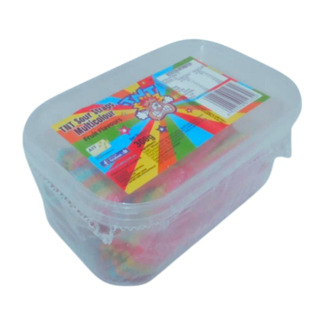 TNT Sour Straps (Mini Tub) - Multicolour 300g