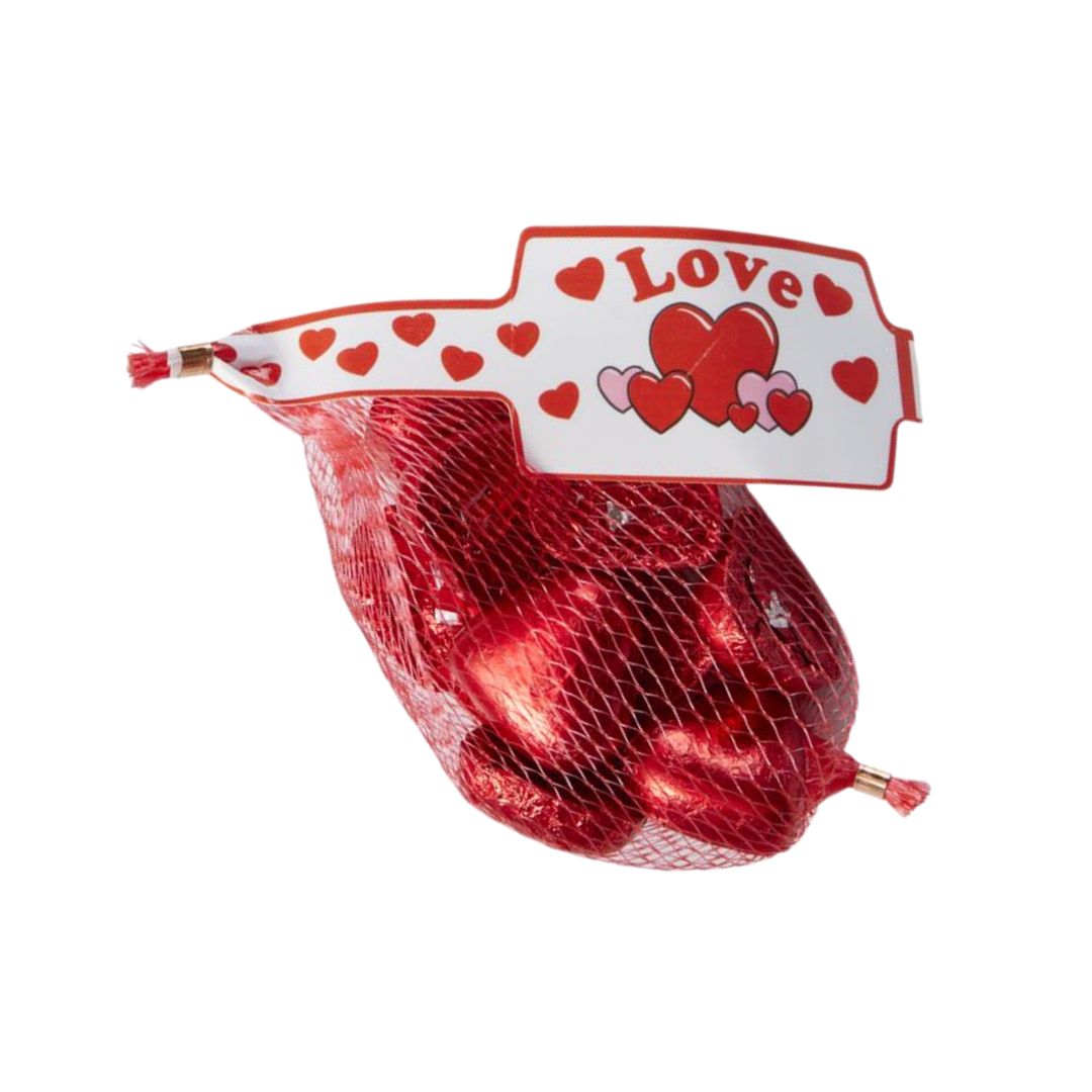 Chocolate Foiled Heart 63g - Red