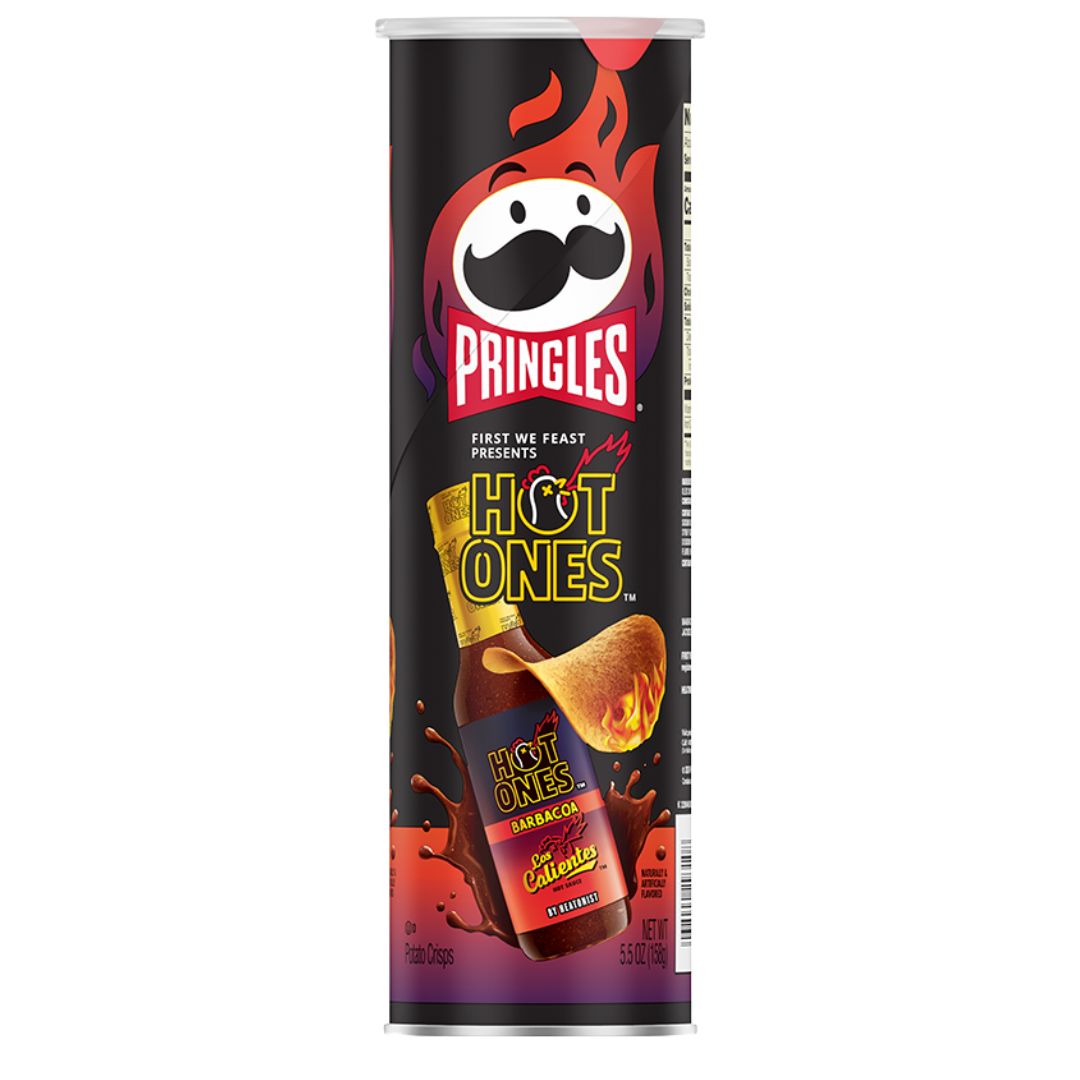 Pringles (USA) - Hot Ones Las Calientes Barbacoa 158g