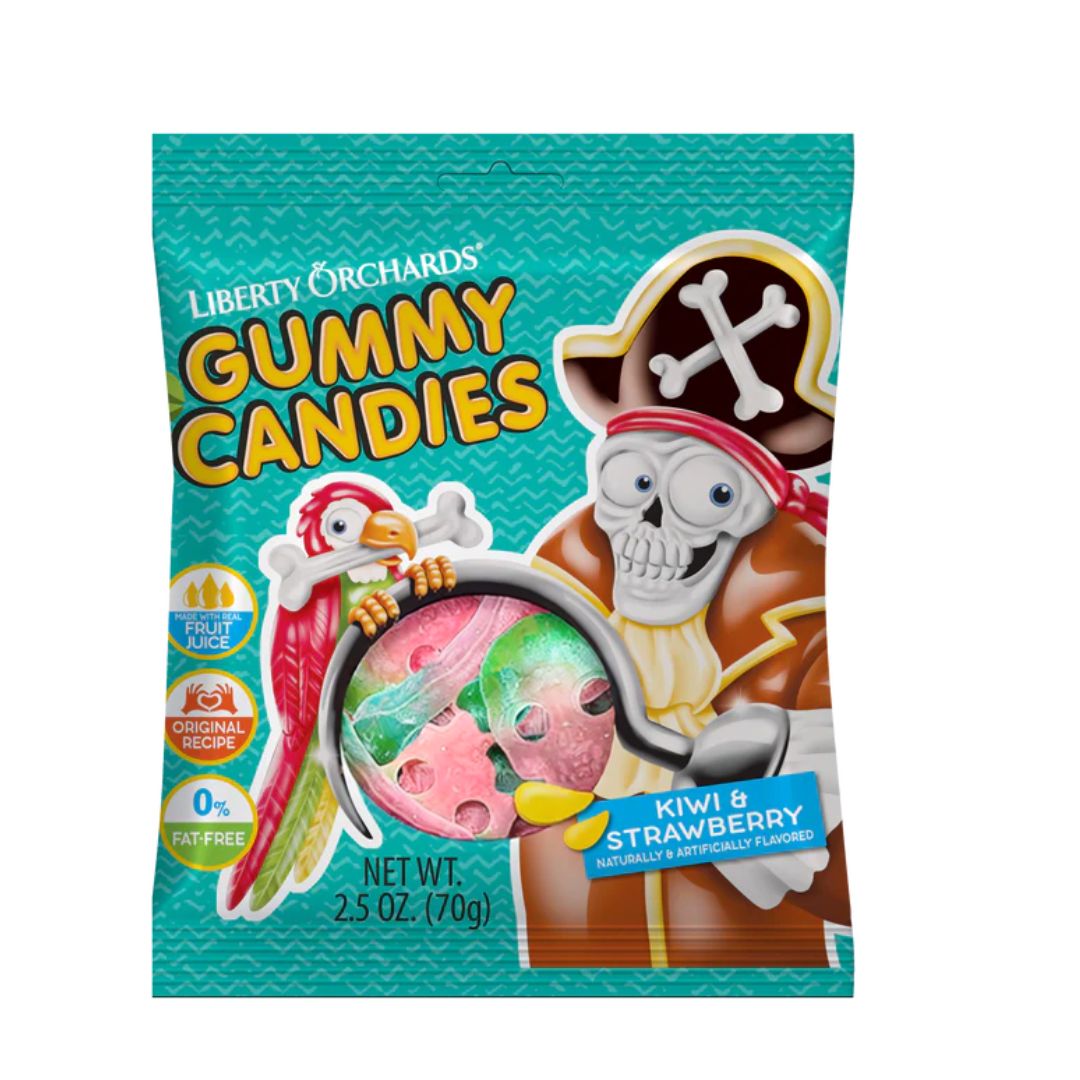 Candy Gummi Skulls and Bones 70g - Strawberry &amp; Kiwi Flavour