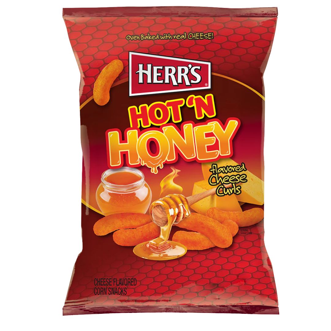Herr&#39;s Hot n Honey Cheese Curls 170g