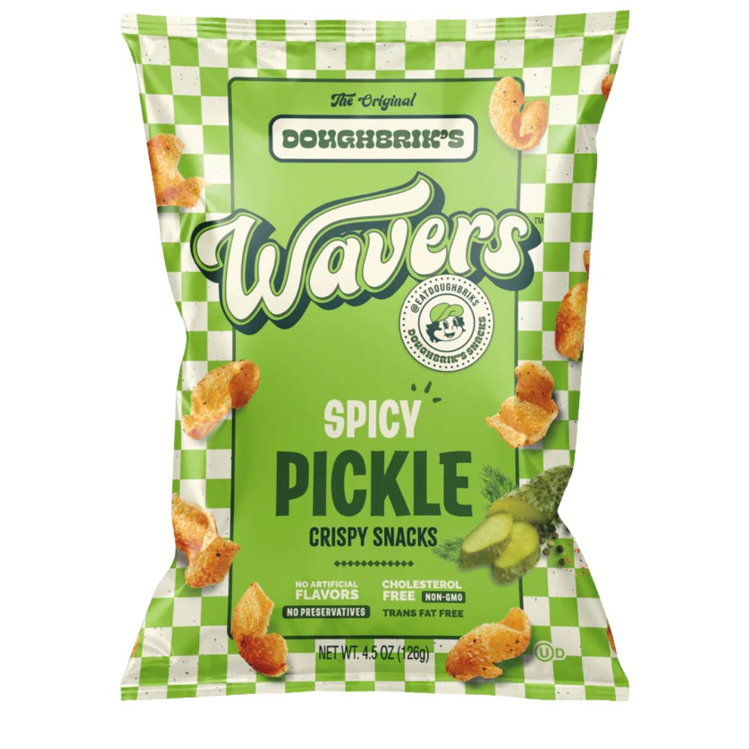 Doughbrik&#39;s Wavers Crispy Snacks 126g - Spicy Pickle