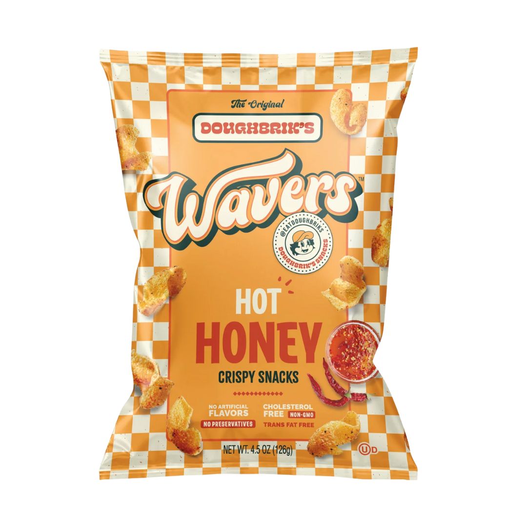 Doughbrik&#39;s Wavers Crispy Snacks 126g - Hot Honey