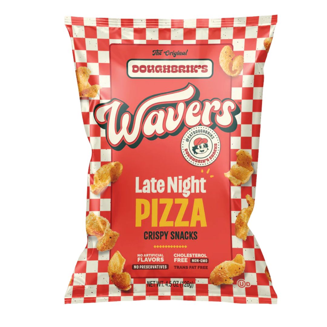 Doughbrik&#39;s Wavers Crispy Snacks 126g - Late Night Pizza