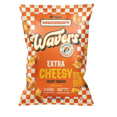 Doughbrik&#39;s Wavers Crispy Snacks 126g - Extra Cheesy