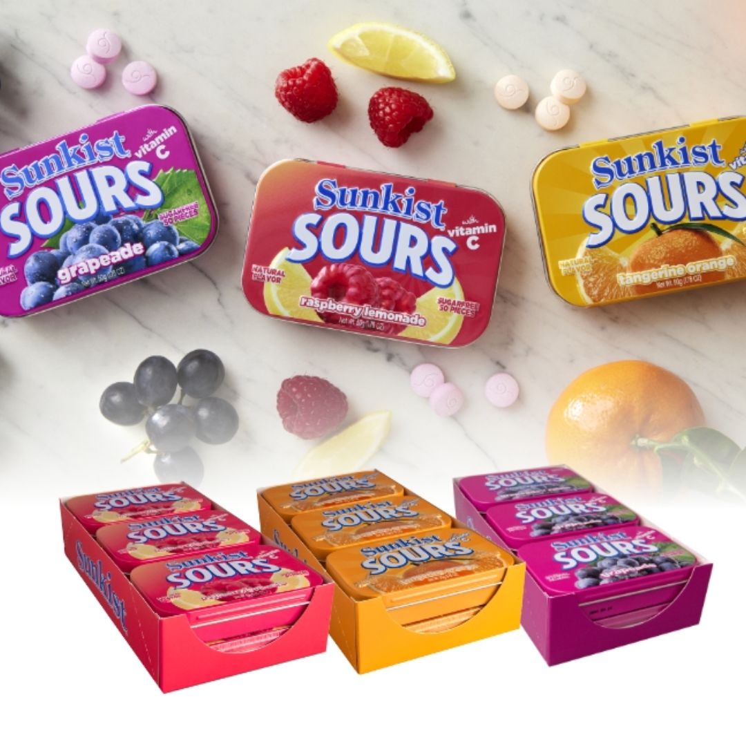Sunkist Sours 50g (Sugarfree)