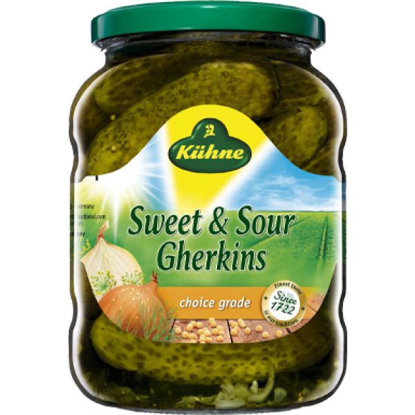 Gherkins Sweet &amp; Sour (Augurken Zoetzuur) 670g