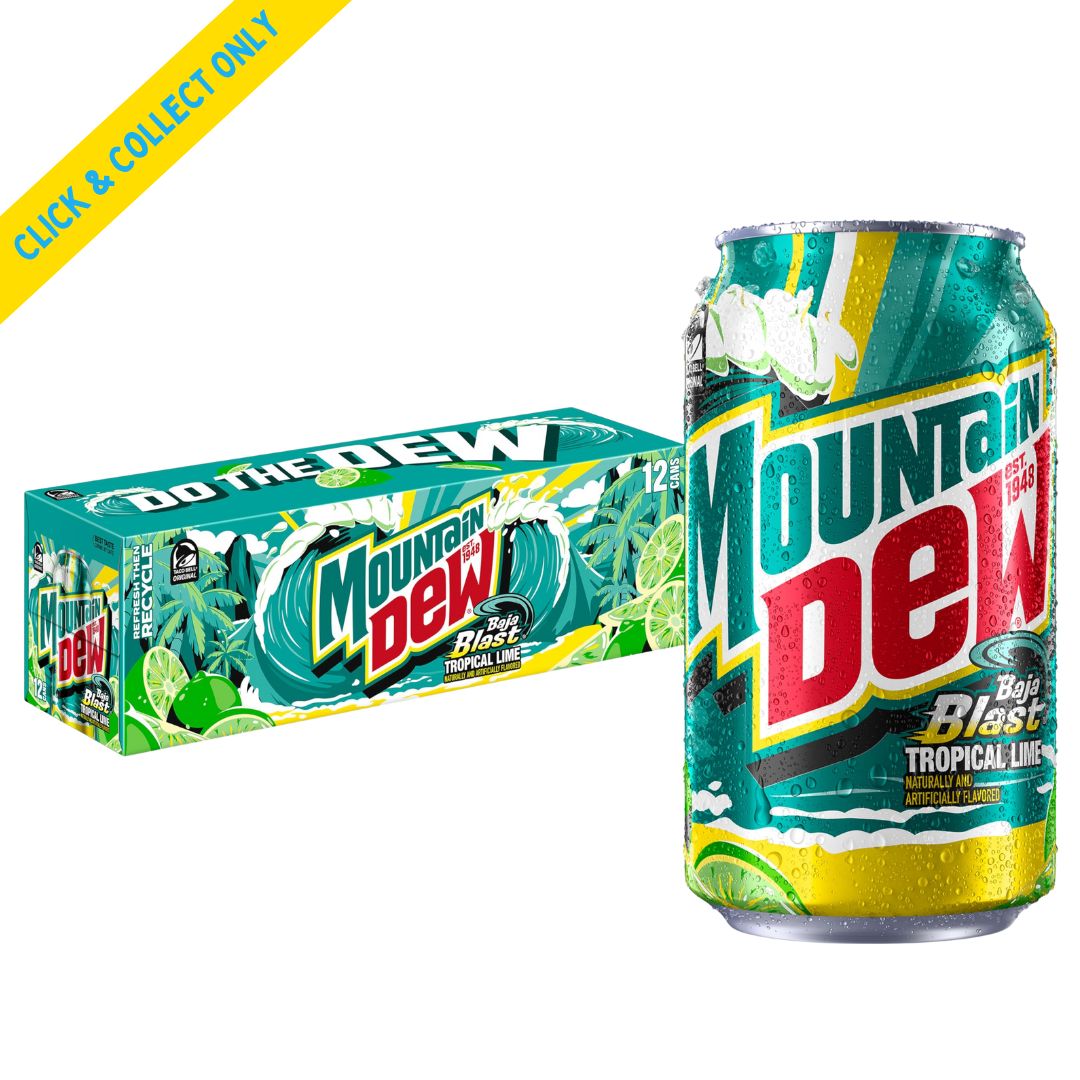Mtn Dew (Mountain Dew) Baja Blast Tropical Lime 355ml