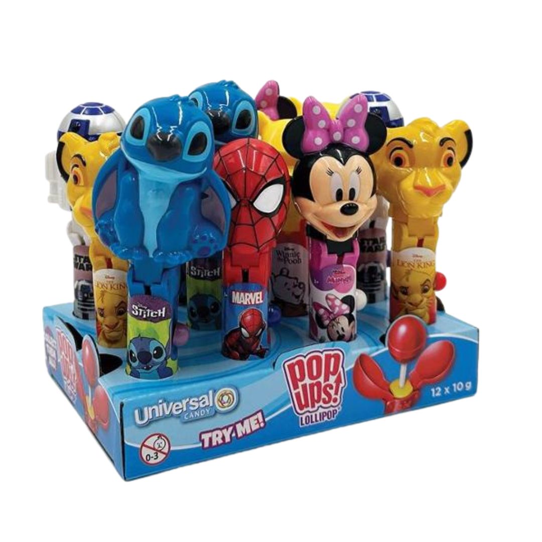 Disney Pop Up Lollipops 10g