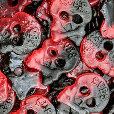 Bubs Raspberry Skulls