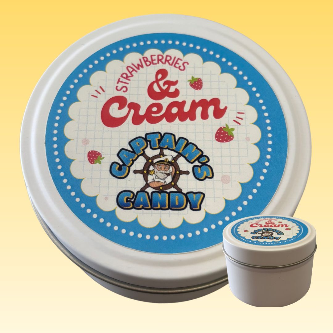 Captain&#39;s Candy Soy Candle 150ml - Strawberries &amp; Cream