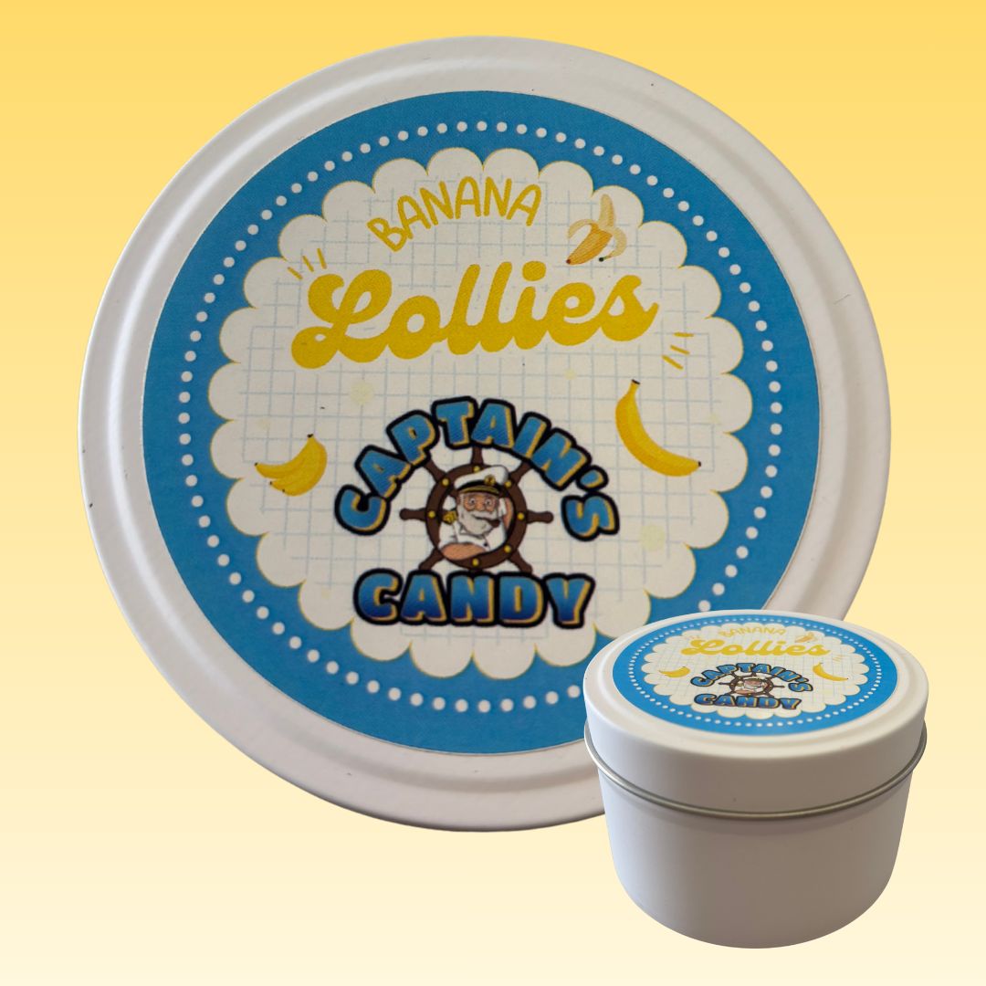 Captain&#39;s Candy Soy Candle 150ml  - Banana Lollies