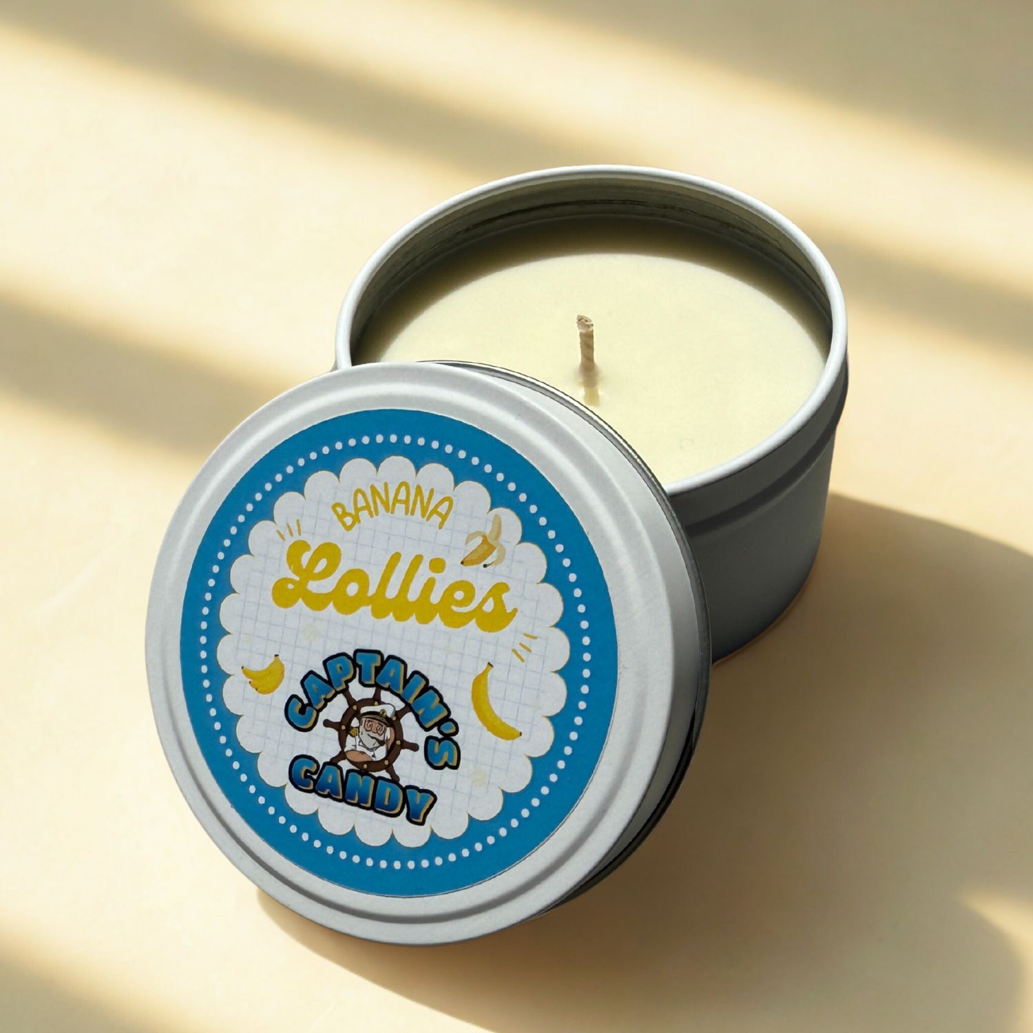 Captain&#39;s Candy Soy Candle 150ml  - Banana Lollies