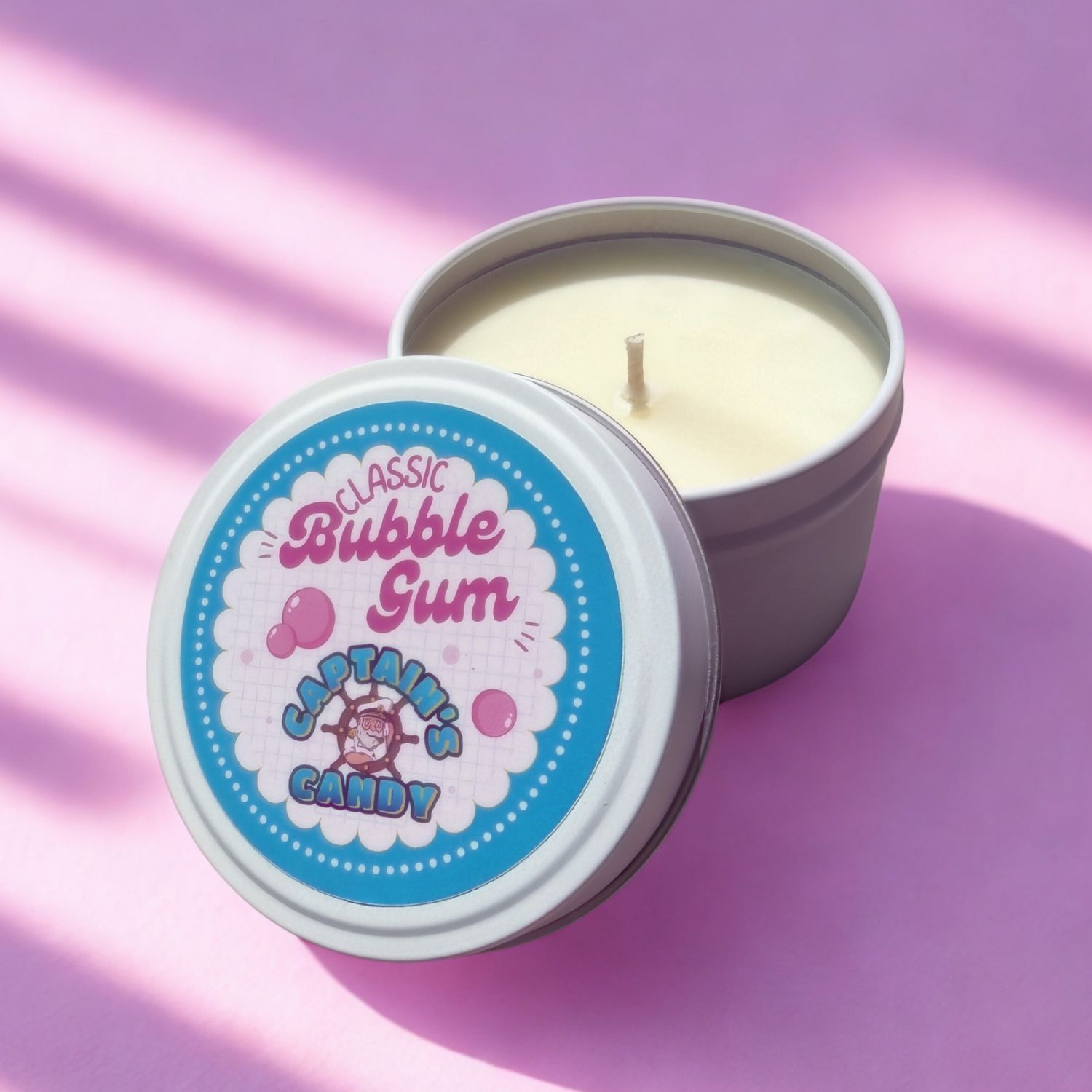 Captain&#39;s Candy Soy Candle 150ml - Classic Bubblegum