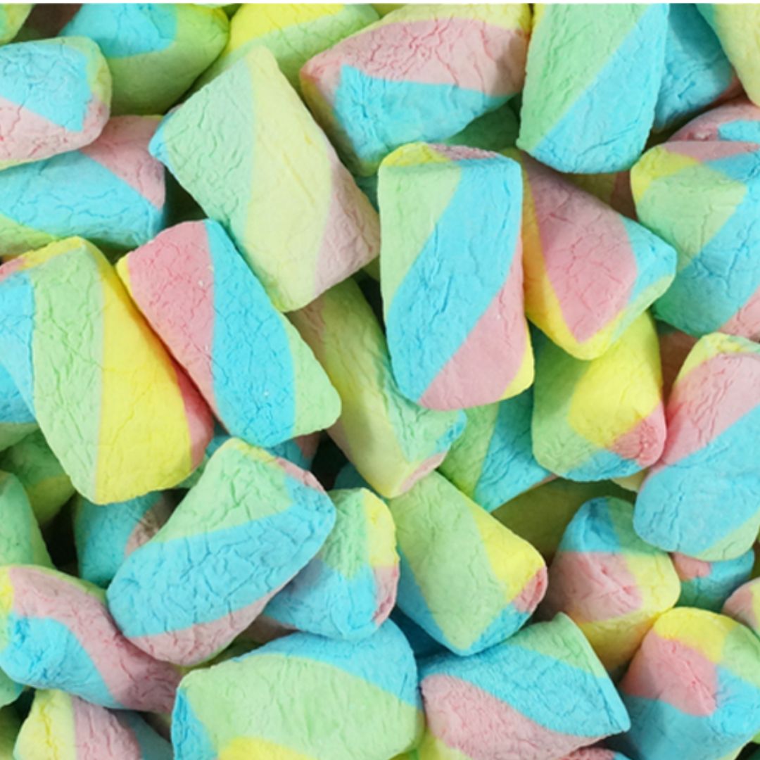 Marshmallow Twists - Rainbow, Size: 150g