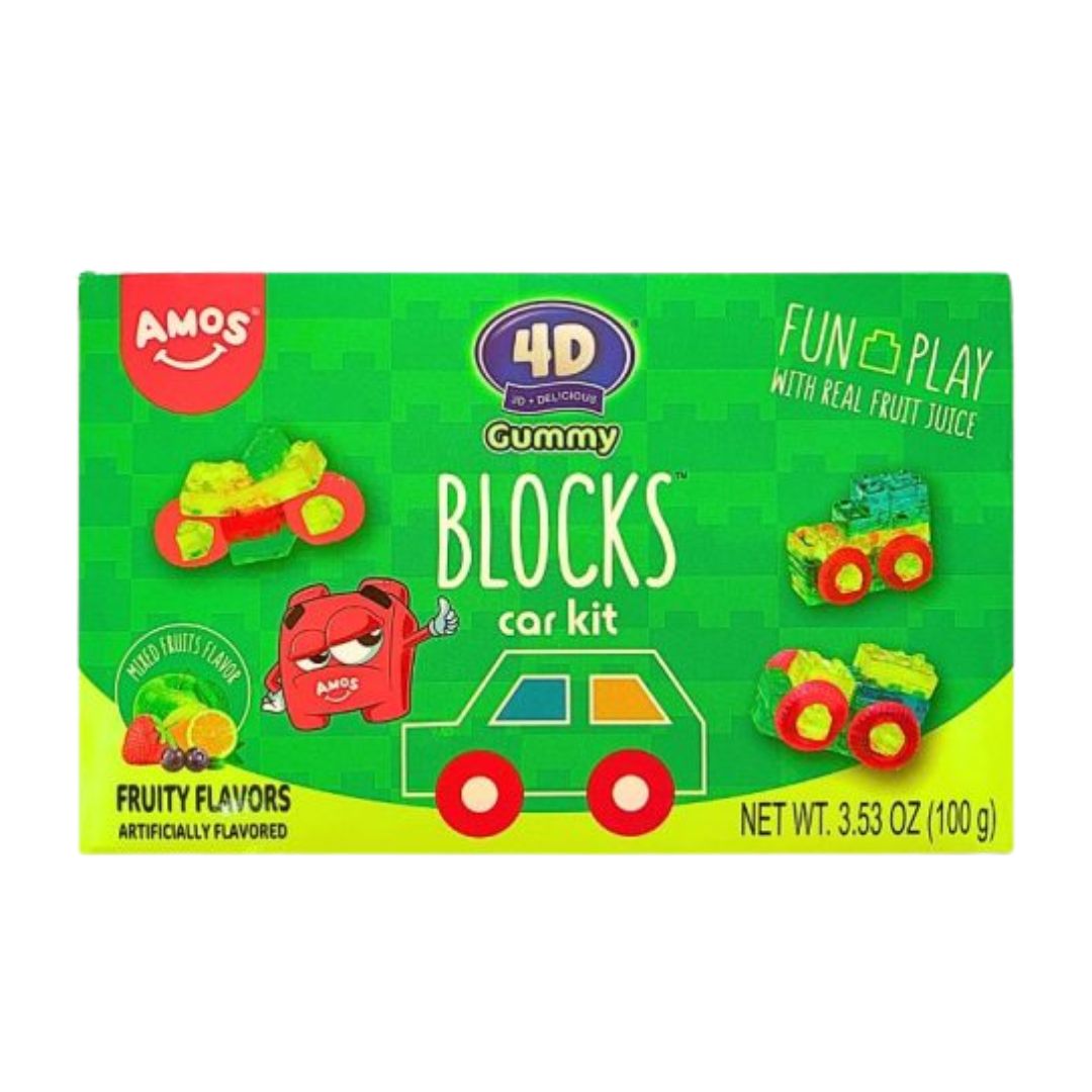 4D Gummy Blocks Car Kit 100g