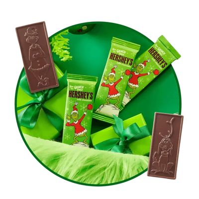Hershey&#39;s How the Grinch Stole Milk Choc Bar 34g