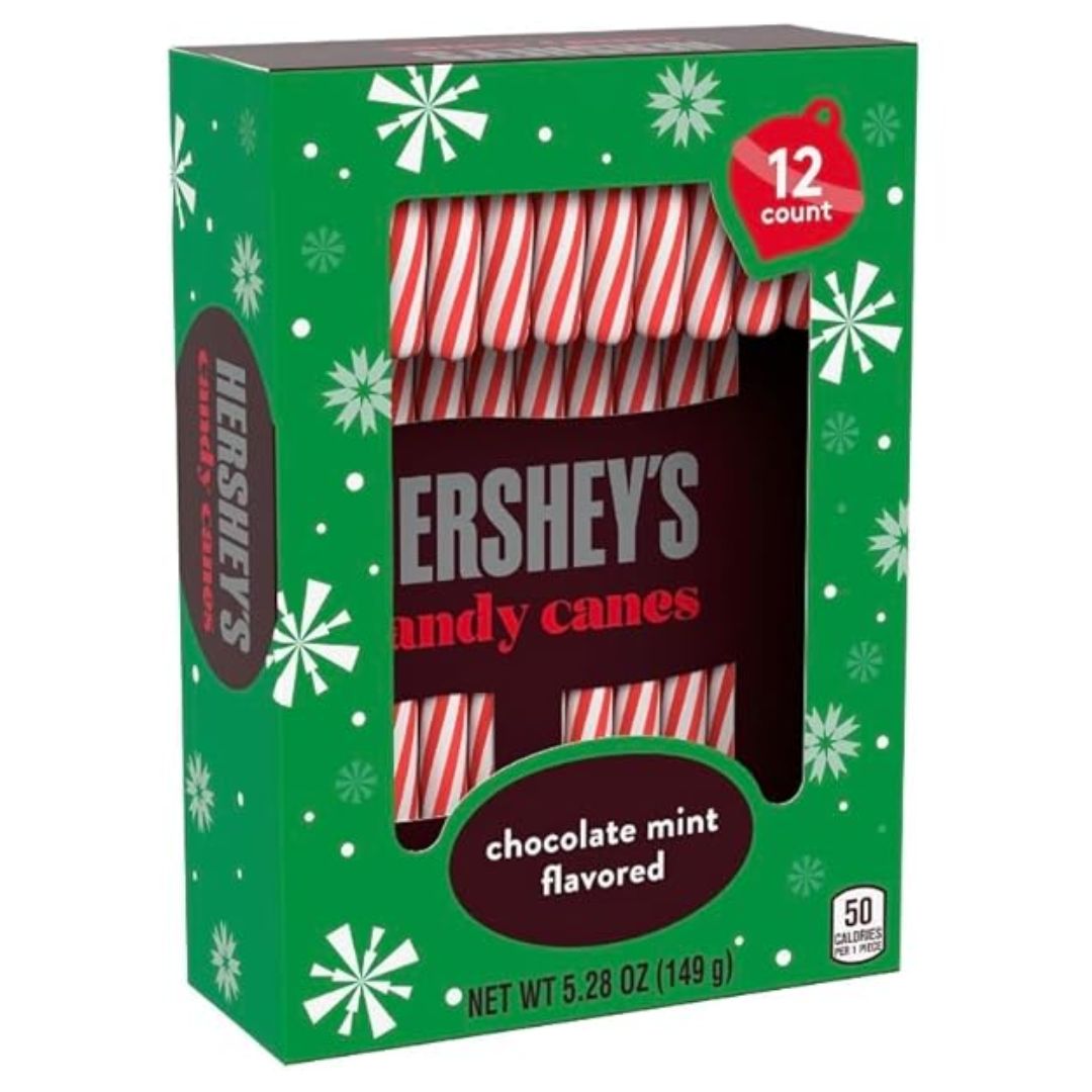 Hershey's Choc Mint Candy Canes 149g (12pc)